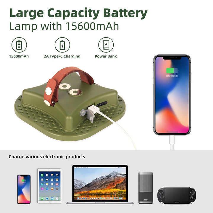 Skanto | Oppladbar Naturlig LED Lys Camp Lampe