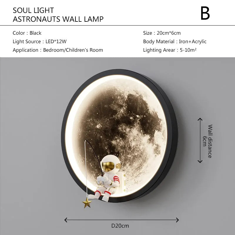 Skanto | Astronaut på månen Vegglampe