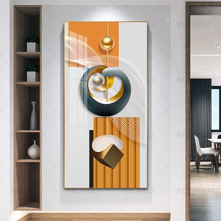 Nordic Celestial Harmony Veggkunst Fine Kunstlerduker Lette Luksus Abstrakte Lykkebringende Bilder For Moderne Leilighet Stue Foyer Kunst Dekor (Uinnrammet) | Skanto