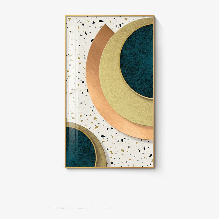 Moderne Abstrakt Geometriske Sirkler Veggkunst Fine Art Lerretsutskrifter Bilder For Luksus Stue Spisestue Hotell Soverom Hjemmekontor Kunst Dekor | Skanto