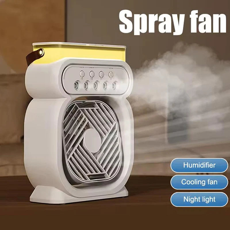 3i1 Air Cooler LED Nattlampe Luftfukter Vifte | Skanto