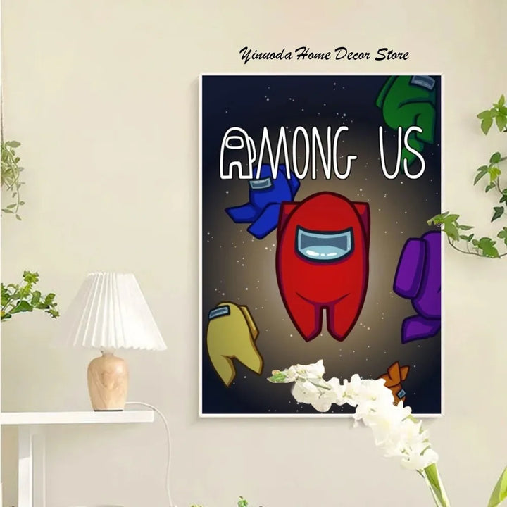Skanto Among Us Plakat Veggkunst Hjemmeinnredning Rominnredning Digital Maleri Stue Restaurant Kjøkken Kunst