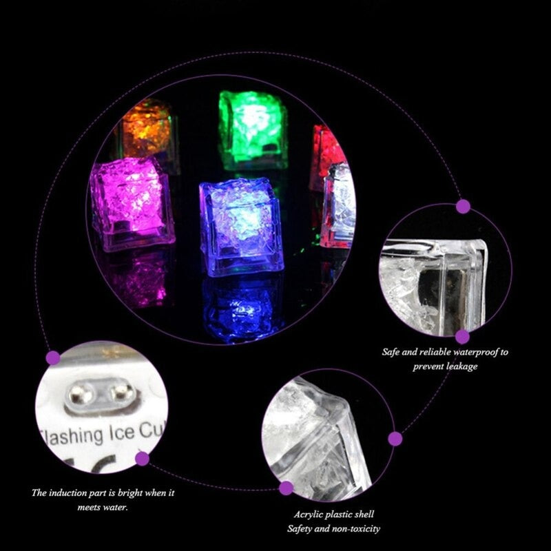 Fargerike vannaktiverte LED-isbiter | Skanto