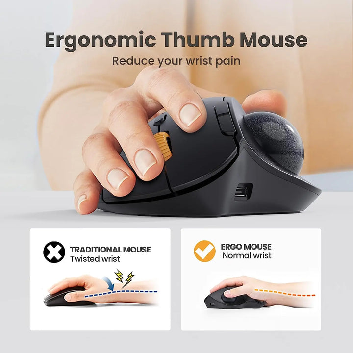 Skanto | Ergonomisk Trådløs Trackball Mus
