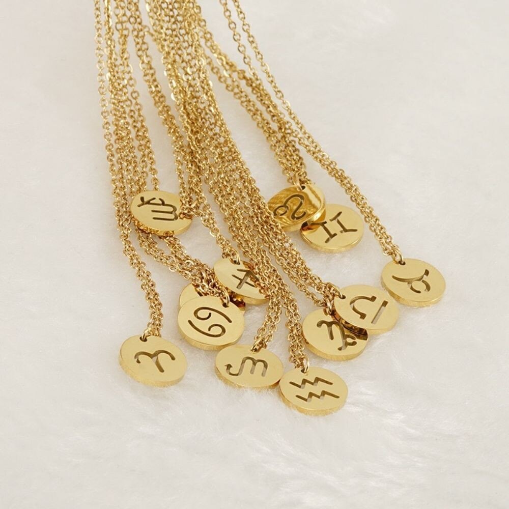 Zodiac Necklace | Bærekraftig rustfritt stål, forblir strålende! Skanto