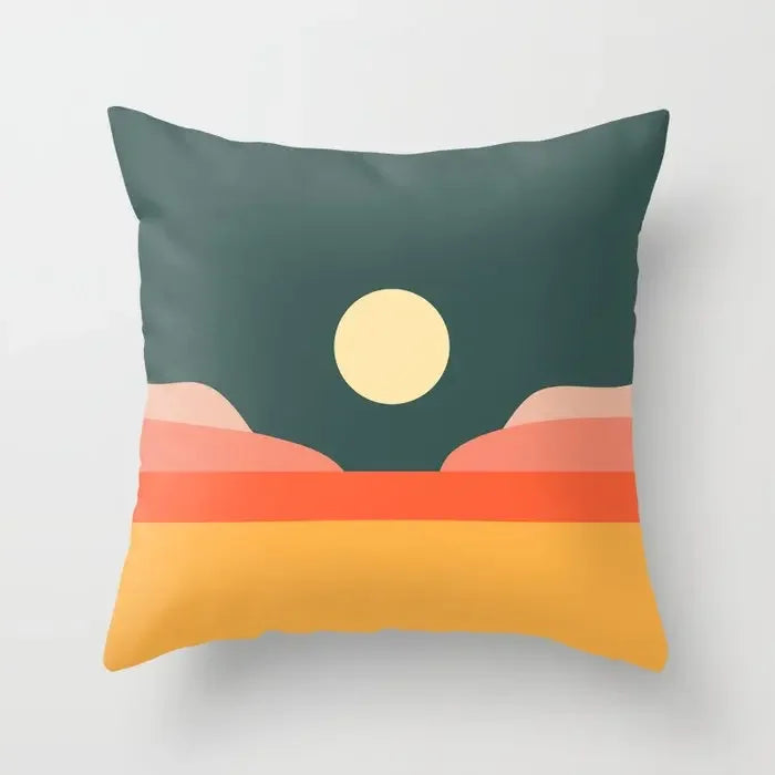 Moderne abstrakt geometriske fargerike putetrekk 45x45cm putetrekk for sofa kasteputer 60x60cm 50x50cm trendy hjemmedekor | Skanto