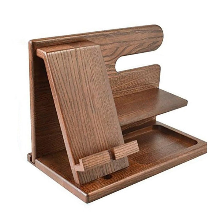 WoodDock – Stilig Tre Organizer for Enheter Skanto