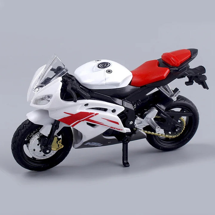 Skanto | 1:18 Skala Yamaha R6 Legering Rulle Sportbike Figurer Diecasts Barn Leke Motorsykkel Racing Modell Replika Samlergave for Gutter