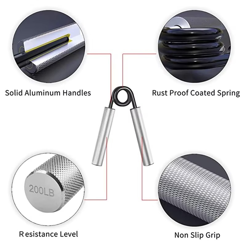 Skanto | Justerbart aluminium håndgrep styrketreningsapparat for finger- og armfitness