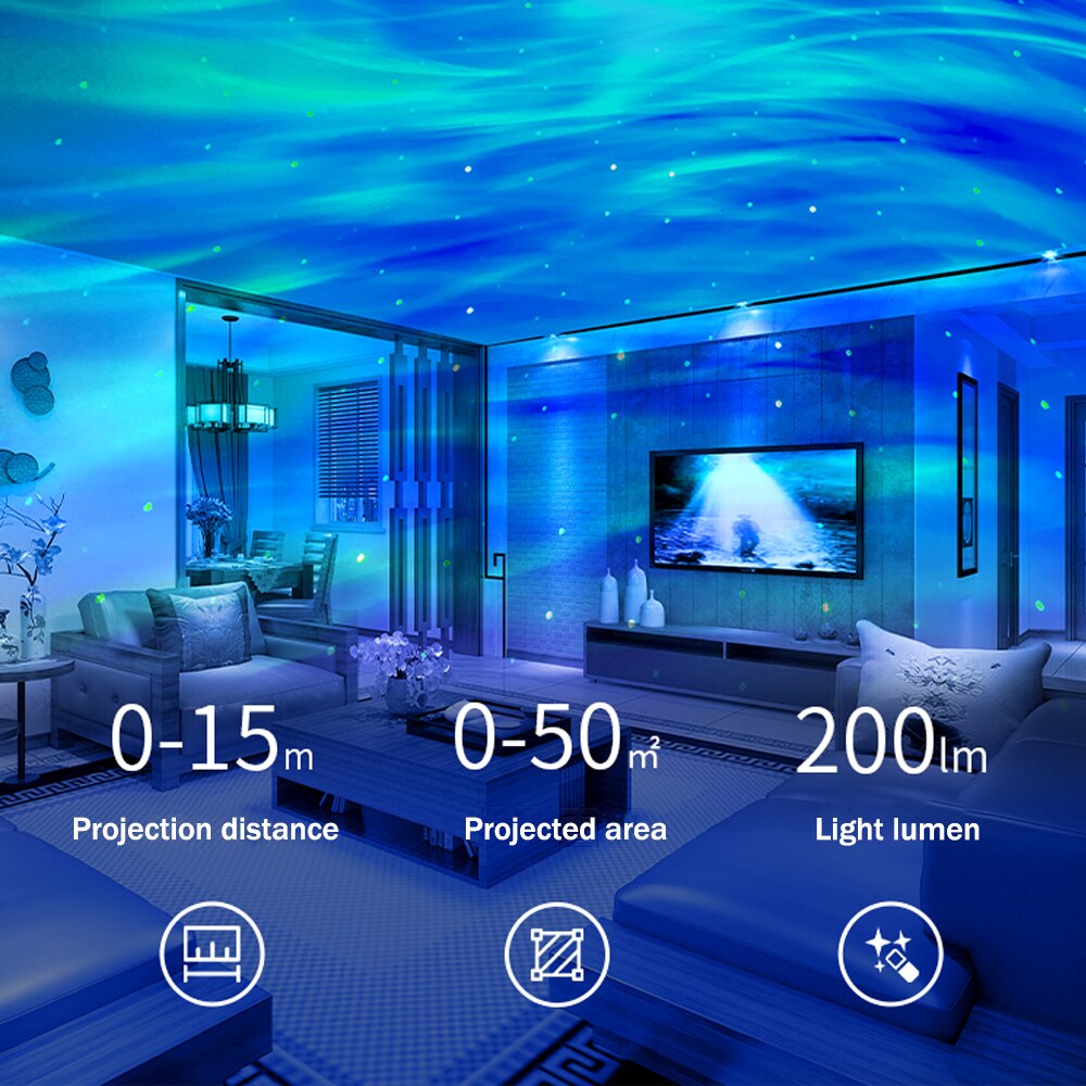 Skanto | Night Nova Galaxy Nattlampe Prosjektor