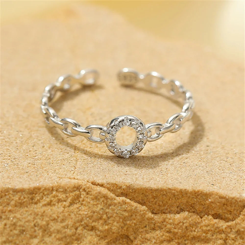 Skanto | Delikat Diamant Bokstav Initial Ring