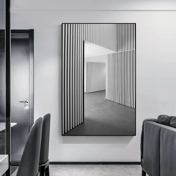 Minimalist Abstrakt Arkitektonisk Veggkunst Fin Kunst Lærtrykk Plakater Bilder For Moderne Leilighet Stue Hjemme Kontor Dekor | Skanto