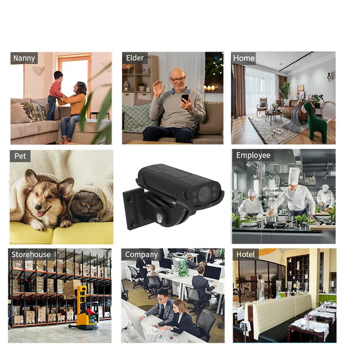 WiFi Mini Smart Sikkerhetskamera med Bevegelsesdeteksjon Skanto