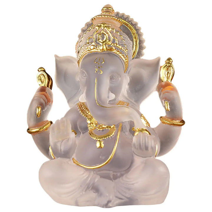 Skanto | Sjeldent fargede semi-gjennomsiktige Ganesh-statuer for lykke i hjemmet ditt