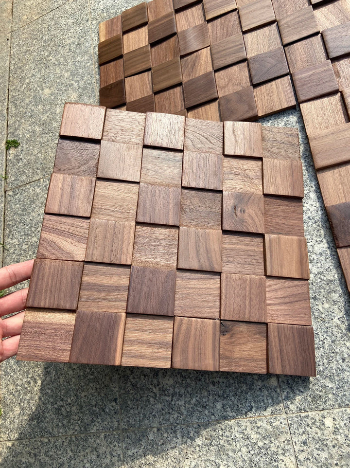 Skanto | Mosaikkpaneler Massivtre og lydabsorberende dekorasjon