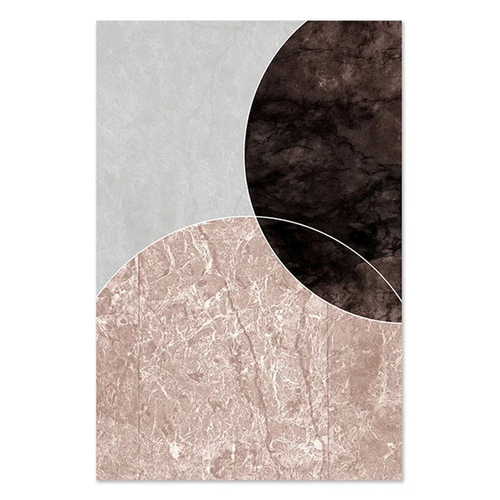 Skandinavisk Abstrakt Grå Rosa Granitt Veggkunst Fine Art Lerret Utskrifter Bilder For Moderne Leilighet Stue Soveroms Kunst dekor | Skanto
