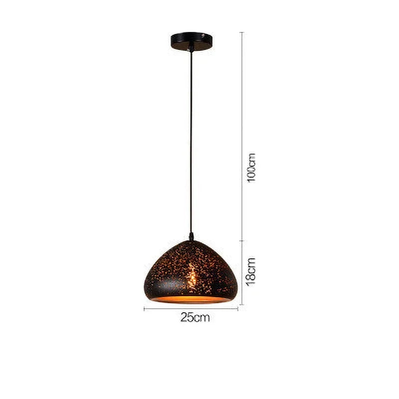 Skanto | Vintage Jern Pendellampe i Skandinavisk Retro Loftstil
