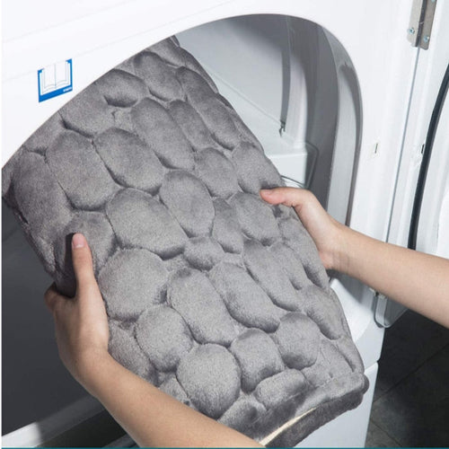 Pr embossed sklisikkert badematte med minneskum komfort | Skanto