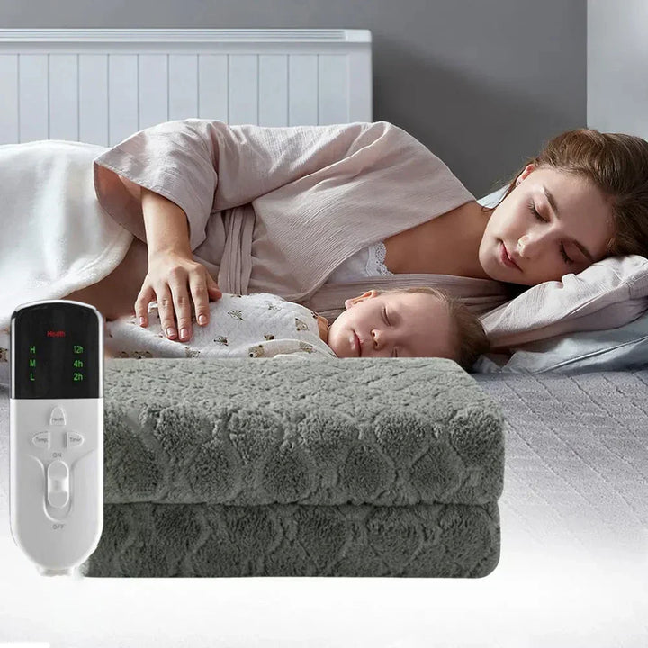 Dobbeltlags varmepute – Elektrisk varmepute laget for ekstra komfort og varme, ideell for seng og sofa, energibesparende | Skanto
