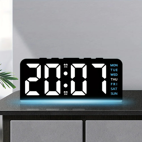 Moderne LED All Week Display Nattlampe Vekkerklokke | Skanto