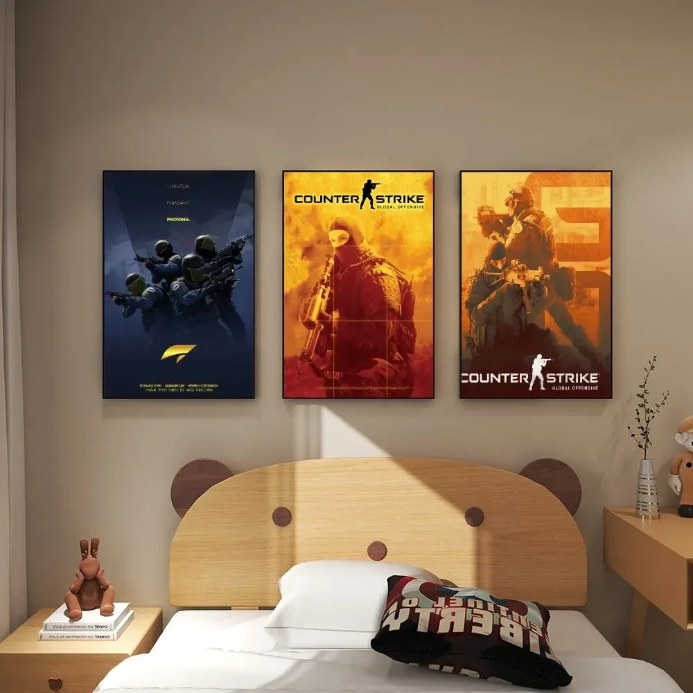 Skanto Counter-Strike 2 Plakat Veggkunst Hjemmedekorasjon Romdekorasjon Digital Maleri Stue Restaur