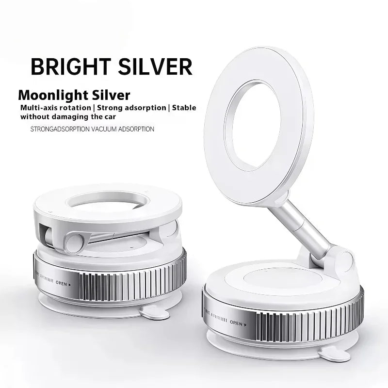 Magnetisk Telefonholder | Med Vakuum Sugekop | 360° Justerbar | Skanto