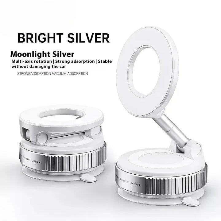 Magnetisk Telefonholder | Med Vakuum Sugekop | 360° Justerbar | Skanto