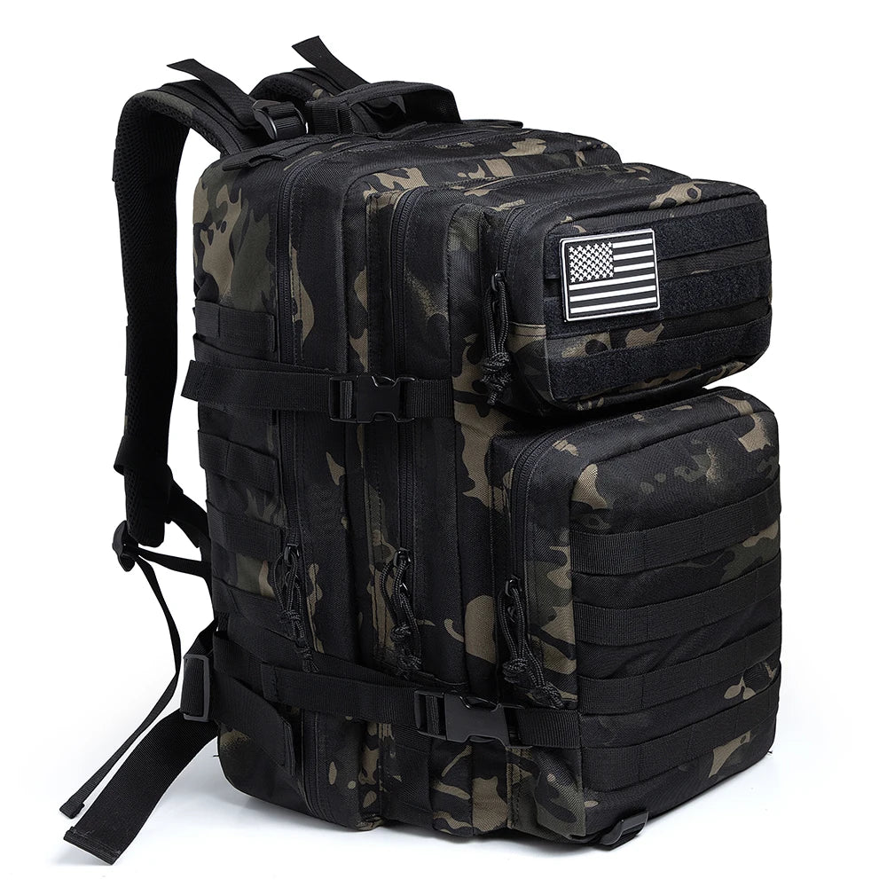 Skanto | Ryggsekk Camo Taktisk 45L Militær Ryggsekk