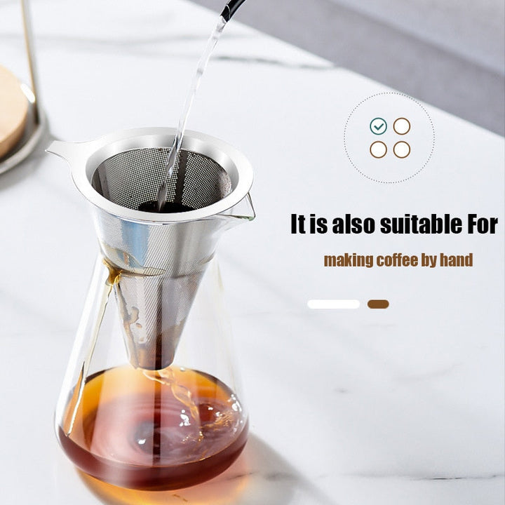 Skanto | Vintage Art Brew Glass Gjenbrukbar Drypp Kaffekanne