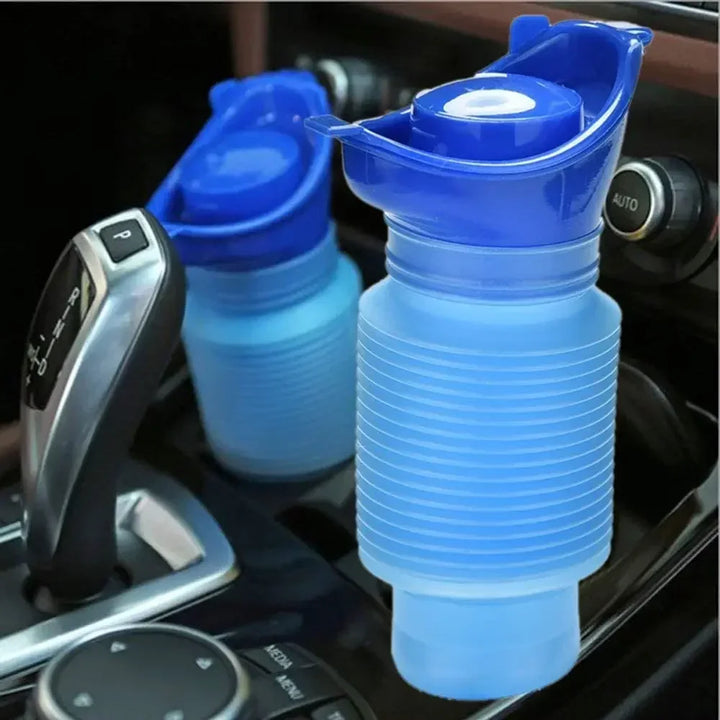 Skanto | Ansblue 750ML Bærbar Mini-Toalett Urinpose - Sammenleggbar og kompakt for reiser, camping og fotturer, egnet for kvinner, menn og barn