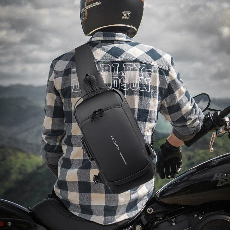 Skanto | Crossbody Lærred Anti-tyveri Vanntett Bag