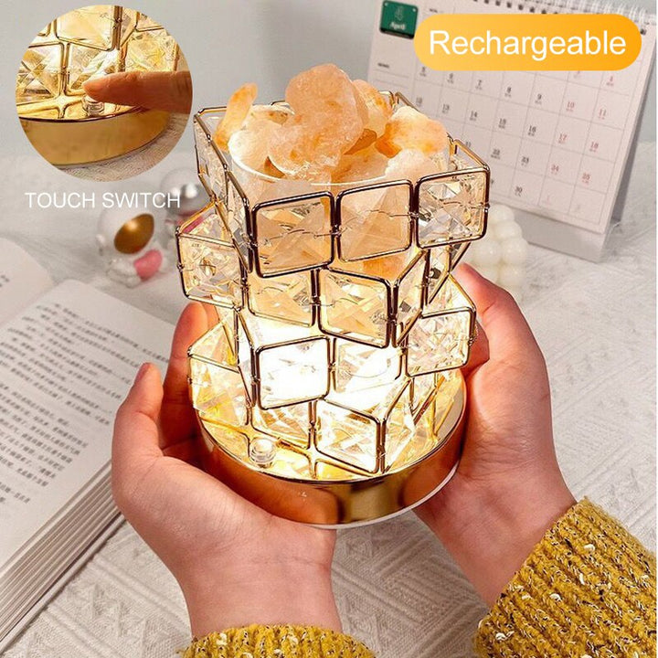 Crystal Room Mood Ambient Geo Shimmer Cube Light | Skanto