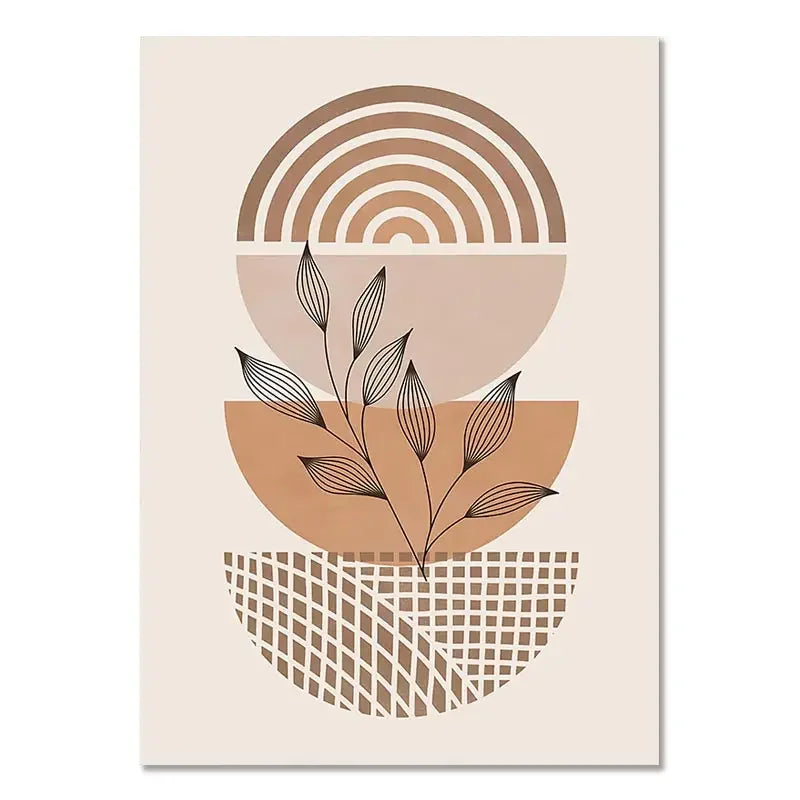 Minimalist Terracotta Sol Abstrakt Veggkunst Fine Art Lerretstrykk Moderne Bilder For Stue Soverom Galleri Veggkunst Dekor | Skanto