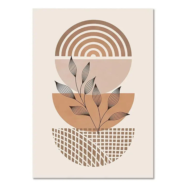 Minimalist Terracotta Sol Abstrakt Veggkunst Fine Art Lerretstrykk Moderne Bilder For Stue Soverom Galleri Veggkunst Dekor | Skanto