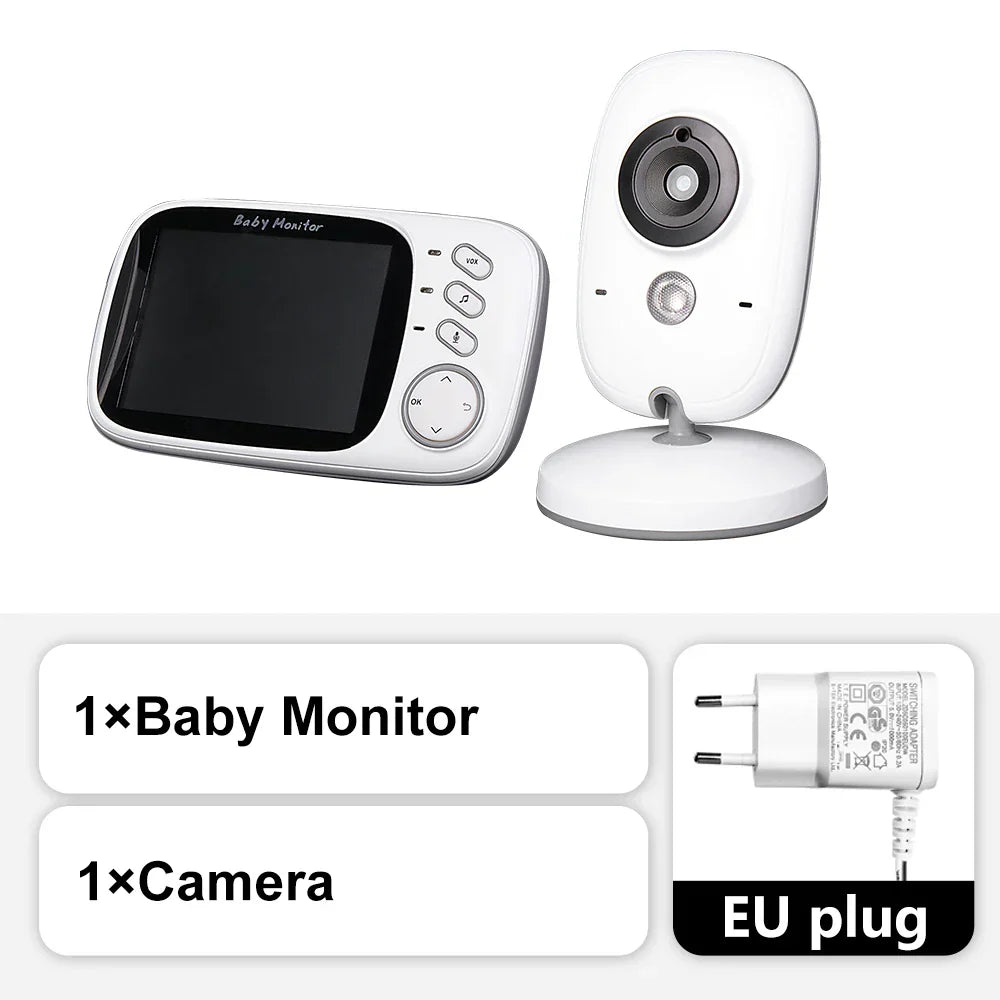 3,5-Zoll-Video-Babyphone with Nachtsicht, Temperaturanzeige og Zwei-Wege-Audio