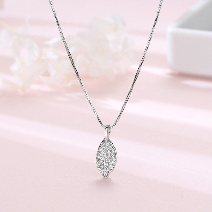Skanto | Nature Sparkle Treblad Anheng Halskjede