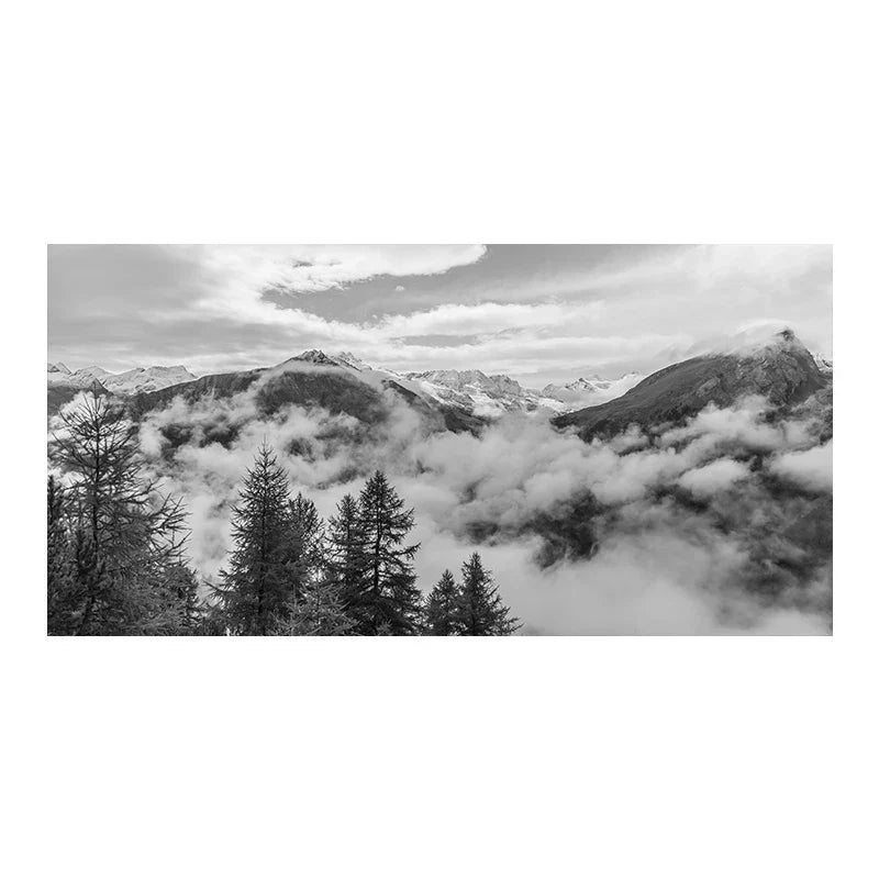 Northern Landscapes Skog Fjell Villmark Veggkunst Fine Art Lerretsutskrifter Svart Hvit Plakater For Stue Moderne Hjem Kontorinnredning | Skanto
