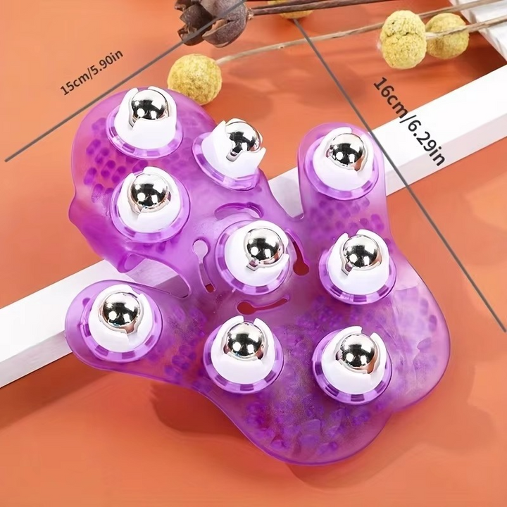 Handmassagehandschuh mit Rollball zur Muskelentspannung und -entspannung