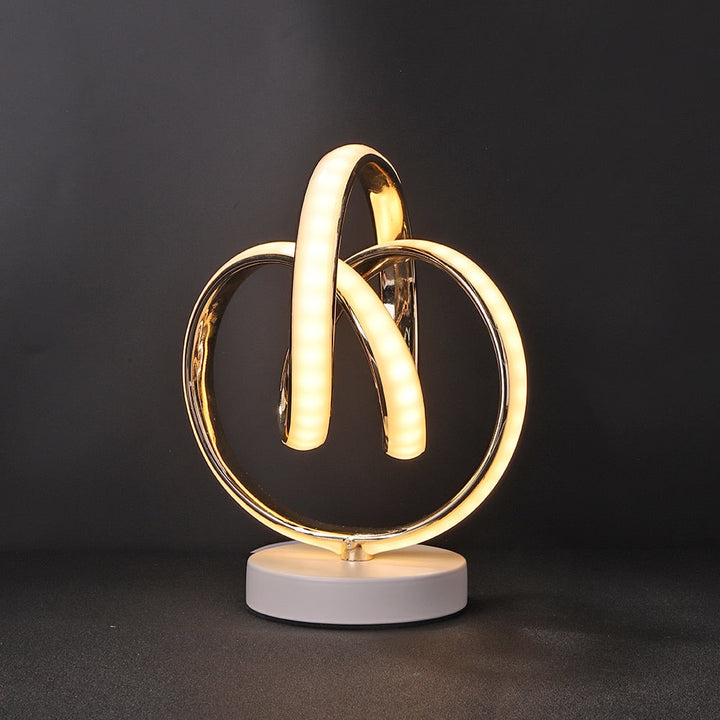 Skanto | SpiralGlow – Elegant LED Bordlampe med Koselig Varmt Lys