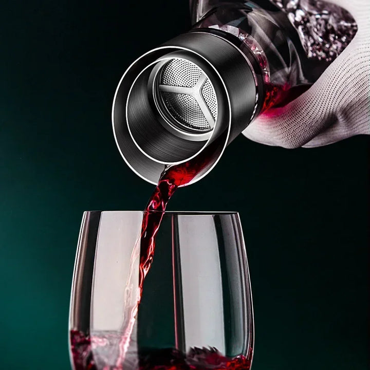 Skanto | Vinkaraffel av Krystallglass med Moderne Design