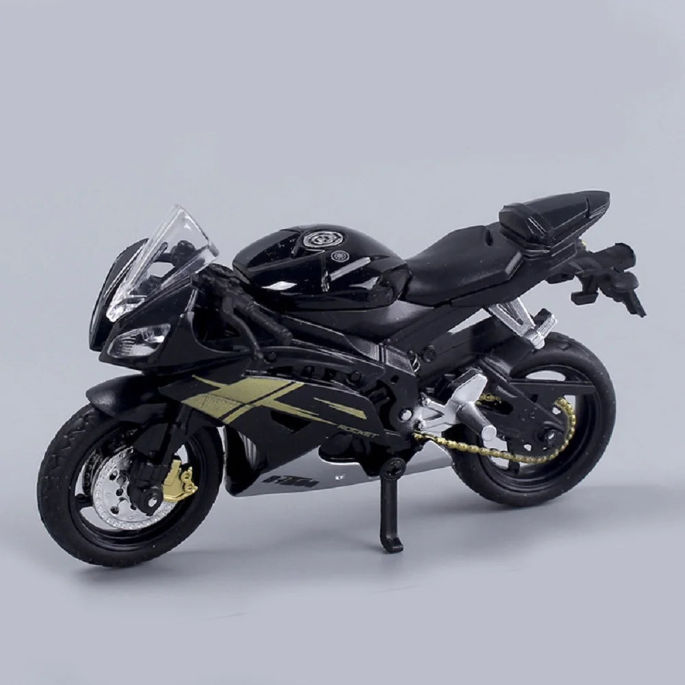 Skanto | 1:18 Skala Yamaha R6 Legering Rulle Sportbike Figurer Diecasts Barn Leke Motorsykkel Racing Modell Replika Samlergave for Gutter
