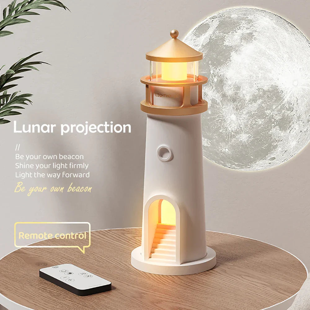 Lighthouse Ambient lys Skantouetooth Musikk Dimmbar Prosjeksjon | Skanto