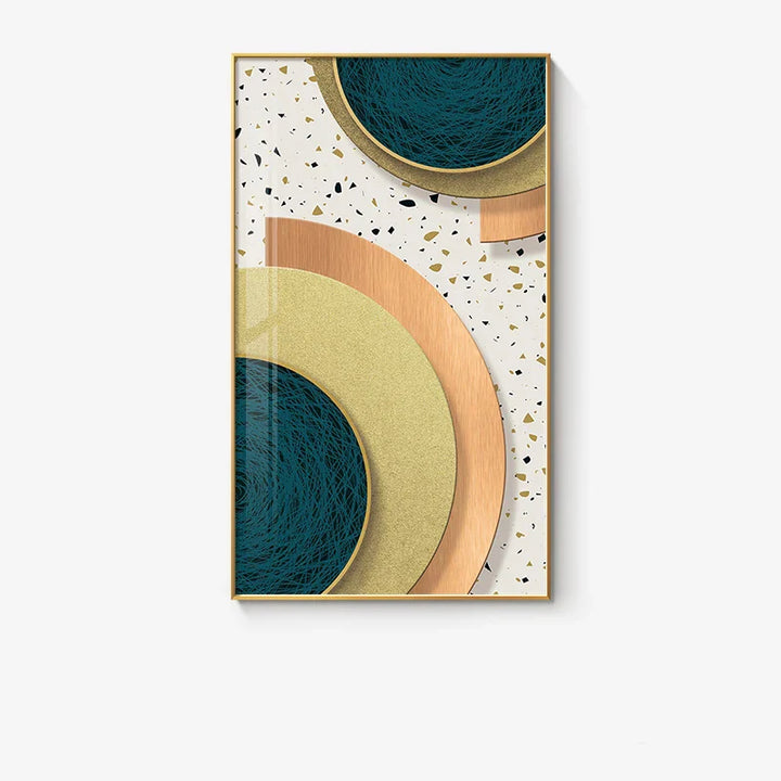 Moderne Abstrakt Geometriske Sirkler Veggkunst Fine Art Lerretsutskrifter Bilder For Luksus Stue Spisestue Hotell Soverom Hjemmekontor Kunst Dekor | Skanto