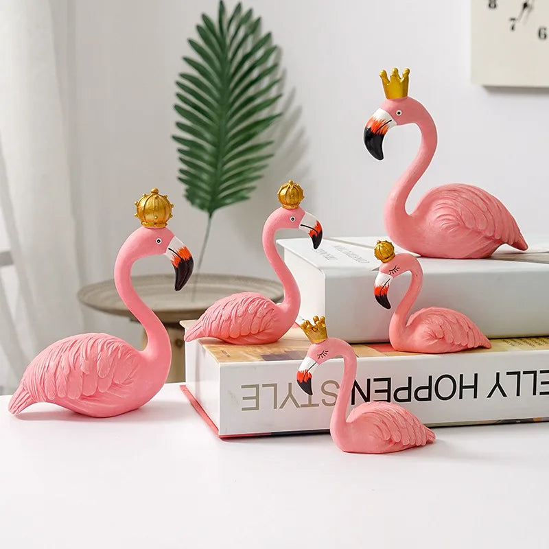 Skanto | Nordisk Flamingo Figur Figur Statue Skulptur Stue Kontor Bryllup Fest Ornamenter Hjem Dekorasjon Tilbehør