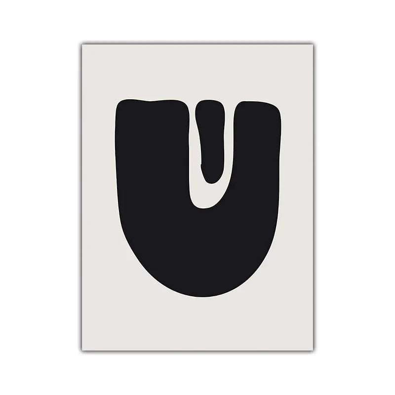 Minimalist Abstrakt Primitive Symboler Veggkunst Fine Art Lerretsutskrifter Svart Hvit Bilder For Moderne Leilighet Stue Hjem Dekor | Skanto