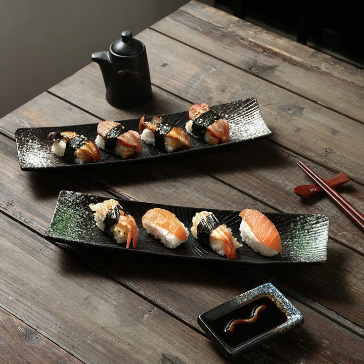 Minimalistiske sushi-tallerkener Skanto