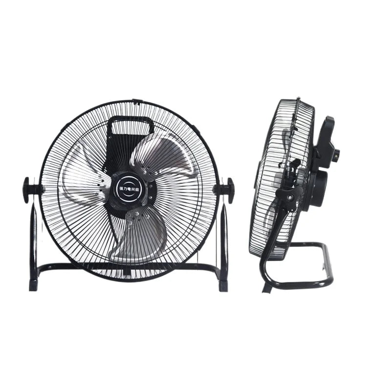 Industriell Gulvvifte – 8-hastigheter 130° Svingende Workshop Blåser, Stille 45dB Turbo Motor med Overopphetingsbeskyttelse | Skanto