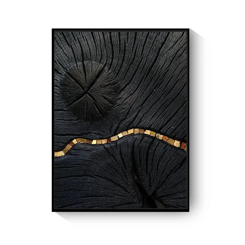 Naturale abstrakte treetree ringer veggkunst Fine Art lerretutskrifter bilder for stue, spisestue, hjemmekontor kunstdekor | Skanto