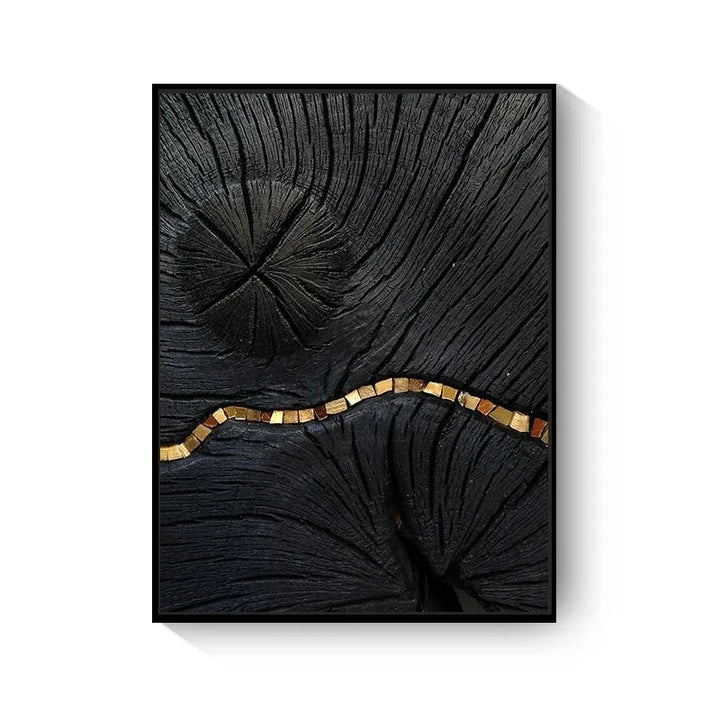 Naturale abstrakte treetree ringer veggkunst Fine Art lerretutskrifter bilder for stue, spisestue, hjemmekontor kunstdekor | Skanto