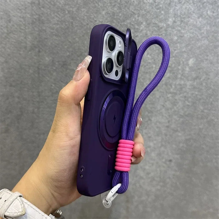 Skanto | Magnetisk Myk Håndleddsbrakett Linsebeskyttelse iPhone Etui